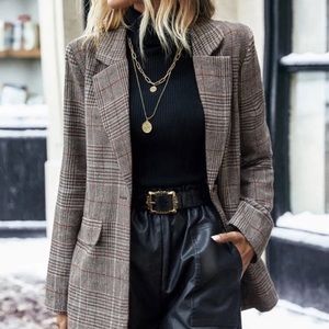 Plaid Blazer